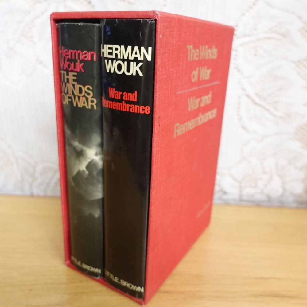 Winds of War 1971 and War and Remembrance 1978 by Herman Wouk Hardcover WW2 War